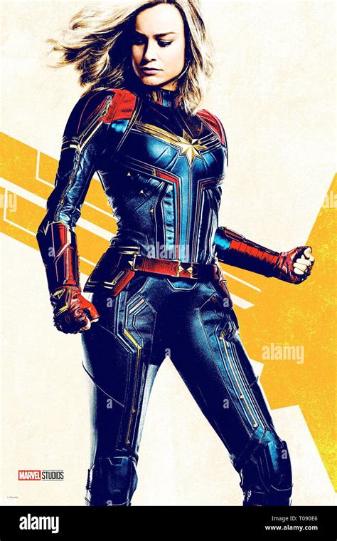 Captain Marvel Teaser Poster Brie Larson As Carol Danvers Captain