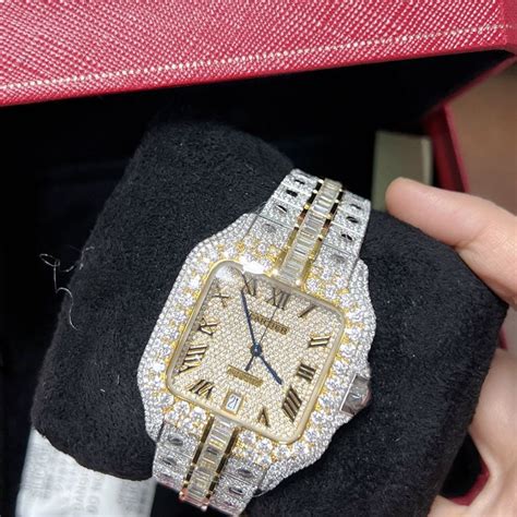 Moissanite Cartier Watch Etsy