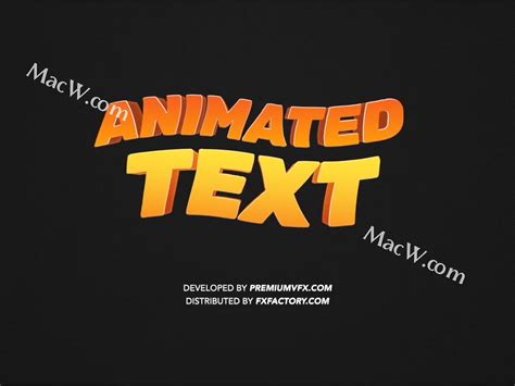 fcpx插件PremiumVFX Animated Text 动画文字标题 Mac小素材 站酷ZCOOL