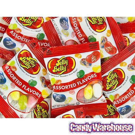 Jelly Belly Assorted Flavors Jelly Beans Mini Packets 80 Piece Box Candy Warehouse