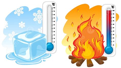 Two Thermometers For Winter And Summer Matter Image Graphic Vector