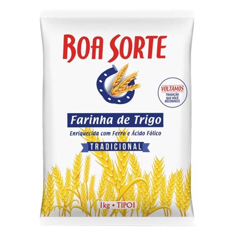 Farinha De Trigo Tipo Tradicional Boa Sorte Pacote Kg Seu Oz Rio