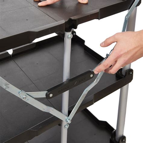 Folding Trolley Polypropylene Shelves Office Trolley Csi Products