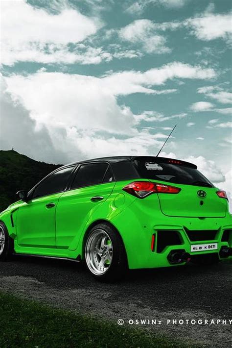 Hyundai I20 Custom Green With Wide Body Kit Modifiedx