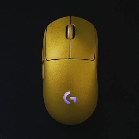 Gold painted custom G Pro Wireless : MouseReview