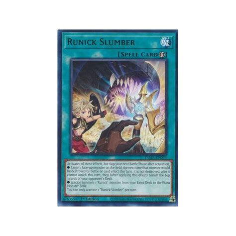 Runick Slumber Netdecker Store Tienda Online De Cartas Yugioh