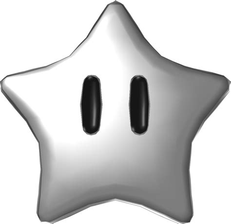 Filesmg Asset Model Silver Starpng Super Mario Wiki The Mario Encyclopedia