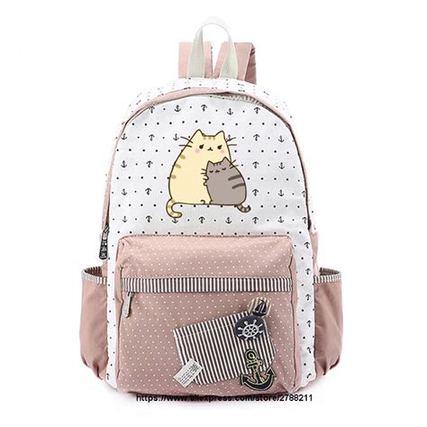 Buy Pusheen Cat Canvas Bag Unicorn Rucksacks Backpack