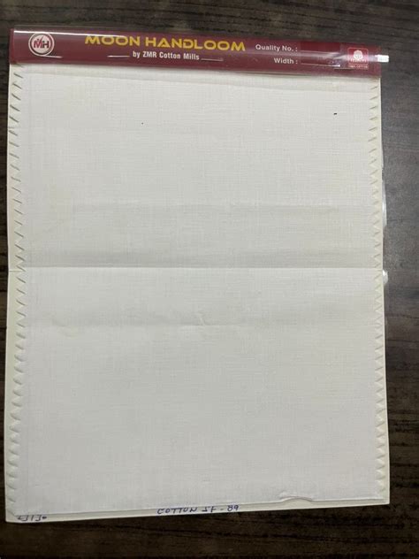 Inch White Cotton Khadi Fabric At Rs Meter Plain Khadi Fabric