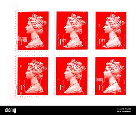 Uk Royal Mail 1st Class Stamps Stock Photo Alamy