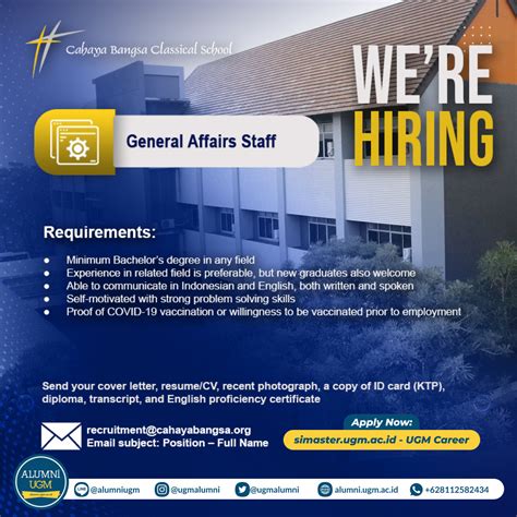 Cahaya Bangsa Classical School Portal Alumni Universitas Gadjah Mada