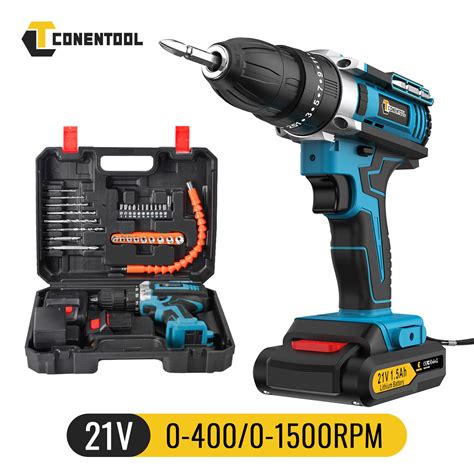 Conentool V Cordless Hammer Drill Combi Drill Driver With Battery