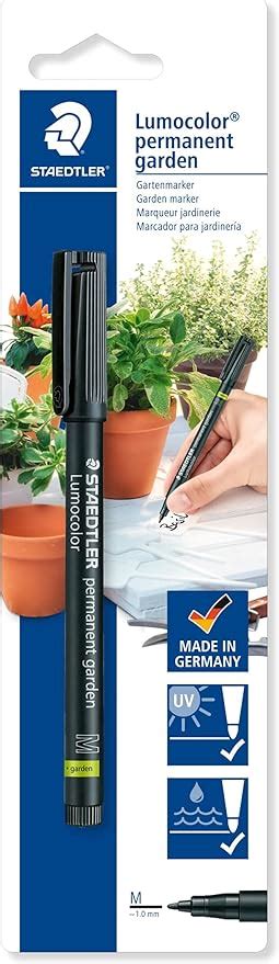 Staedtler Lumocolor Garden Feutre indélébile noir spécial jardin et