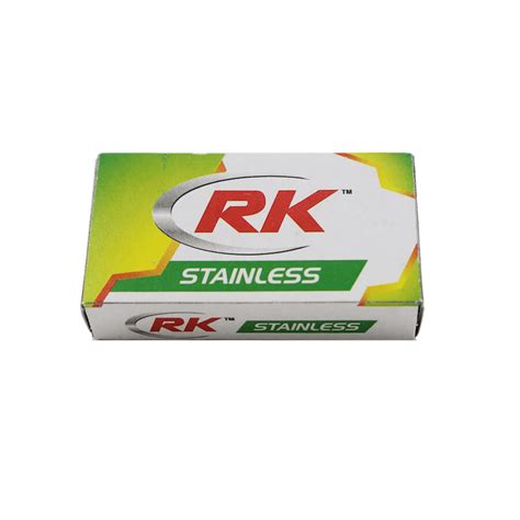 Rk Stainless Double Edge Razor Blades 10 Count