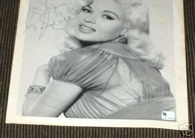 Jane Jayne Mansfield Sex Symbol Signed Global Coa