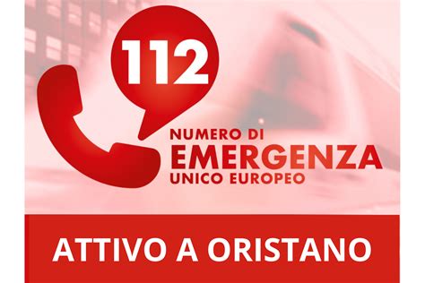 Numero Unico Europeo 112 Attivo Anche A Oristano ASL Oristano