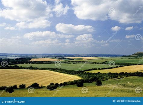 Rolling English Countryside Stock Photo - Image: 1592830