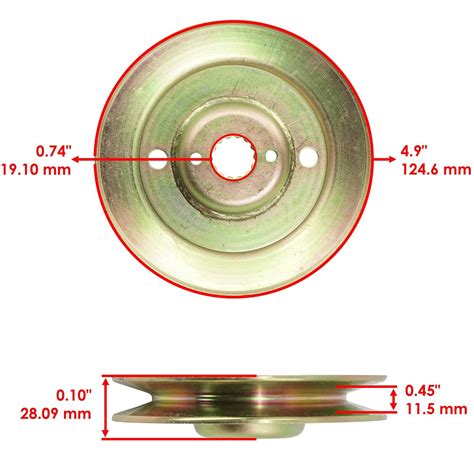 Caltric Spindle Assembly Wpulley Deck 48 54 For John Deere Z425 Z435 Z445 Ebay