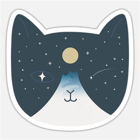 Cat Face Stickers | Unique Designs | Spreadshirt