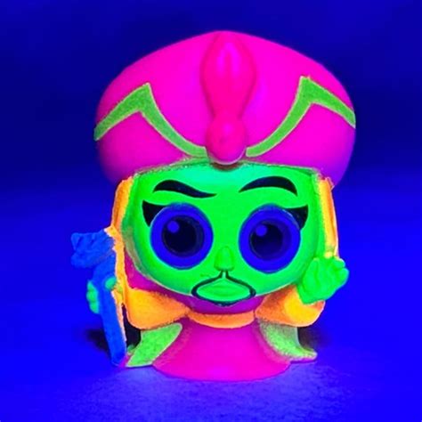 disney doorables blacklight jafar aladen rare  sealed glows