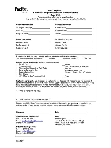 Clearance Charges Dispute Notification Form Complete With Ease