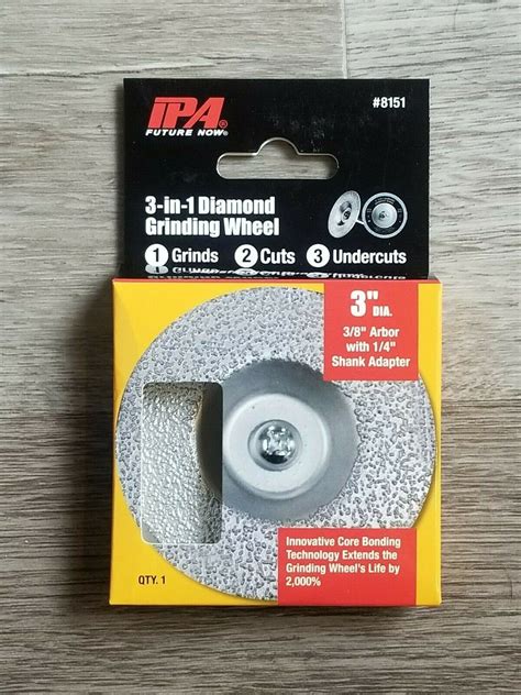 Ipa X Hole In Diamond Grinding Cutting Wheel Shank