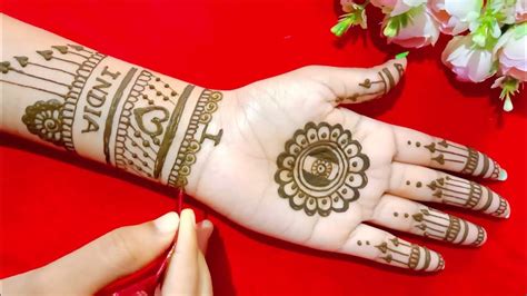 15 August Special Mehndi Design Independence Day Mehndi Design Youtube