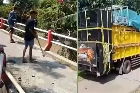 Viral Demi Jalan Sound Horeg Pagar Jembatan Di Demak Di Rusak Bikin