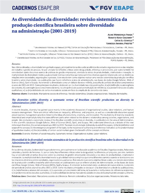O Debate Sobre Diversidade Nas Organizações Brasileiras