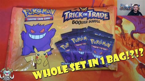 Whole Set in 1 Bag Pokémon Trick or Trade BOOster Pack Opening