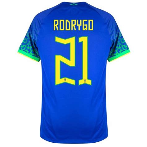 Brazil Away World Cup Rodrygo Jersey