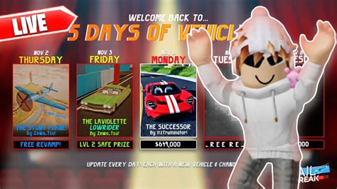 5 DAYS OF VEHICLES UPDATE DAY 3 COUNTDOWN Season Pass Giveaway