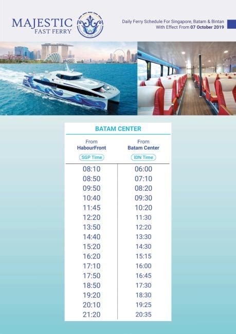 Majestic Fast Round Trip Tickets Between Singapore And Batam