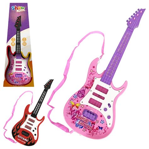 Guitarra Infantil Musical Star Luz Cm Art Brink Shopee Brasil