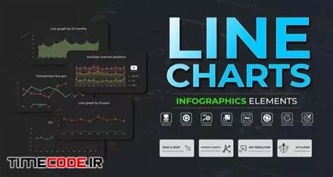 دانلود پروژه آماده افتر افکت اینفوگرافی چارت خطی Infographic Line