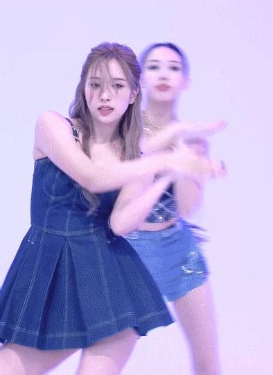 Mina Short Jean Dress Icsm Performance Studio Choom Rkpopgirlsmob
