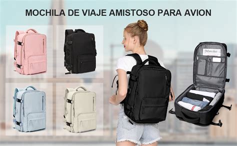 SZLX Mochila Viaje Cabina Avion 45x36X20 Mujer Ryanair Bolsas De Cabina