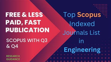 Free Less Paid Scopus Indexed Engineering Journals Q Q Fast