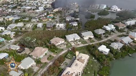 Aerial Footage Captures Hurricane Devastation In Lee County Video