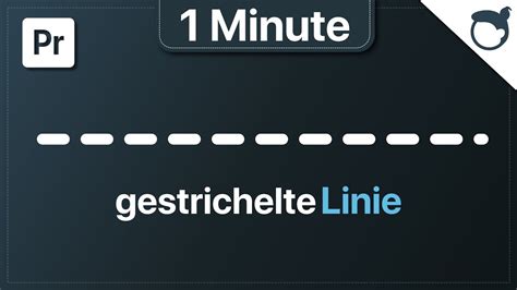 Premiere Gestrichelte Linie Zeichnen Minute Youtube