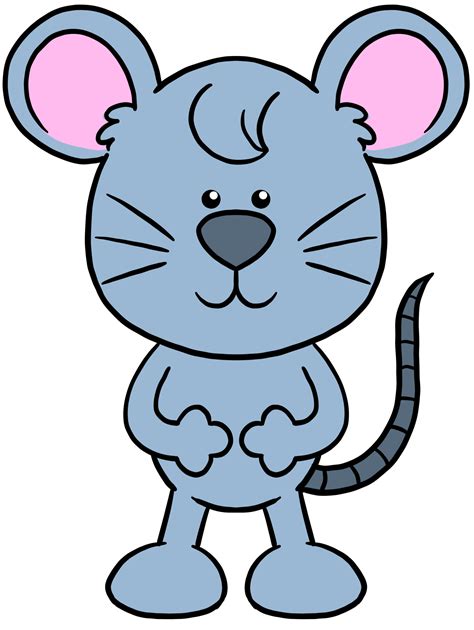 Cute Cartoon Animal Character Clipart Colorful Rat 10329489 Png