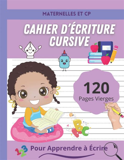 Buy Cahier Décriture Cursive Pour Enfants Maternelles And Cp Apprendre à écrire Les Lettres De L