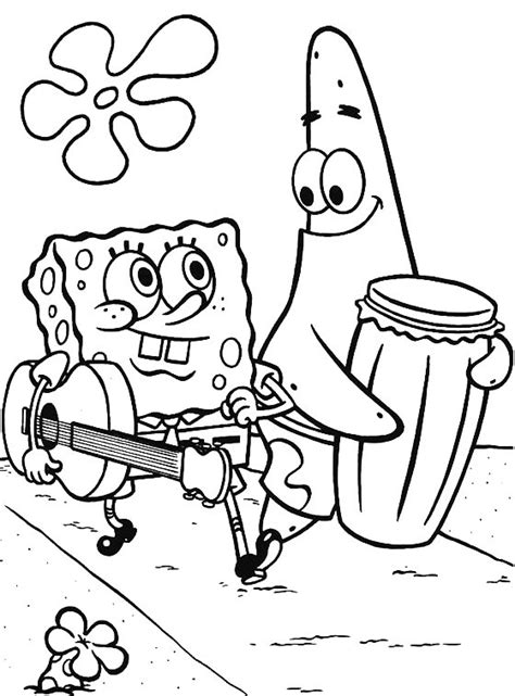 Dibujos Para Colorear De Bob Esponja