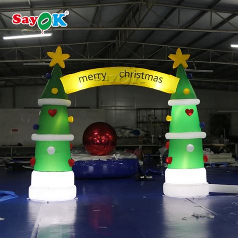 Giant Inflatable Christmas Tree Arch For Decoration Christmas Tree