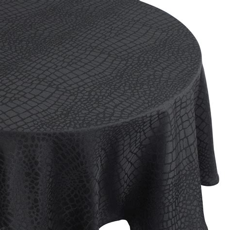 Nappe Ovale X Cm Jacquard Polyester Lounge Noir Linnea