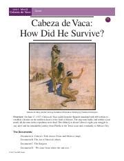 Cabeza de Vaca: A Remarkable Journey of Survival and Resilience ...