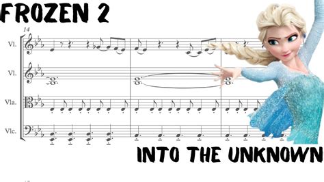 Frozen Into The Unknown For String Quartet Sheet Music Youtube