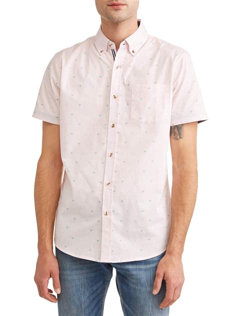 Lee Mens Short Sleeve Stretch Button Down Shirt Available Up To Size