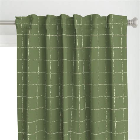 Avocado Green Curtain Panel Soul Garden By Juliaschumacher Windowpane