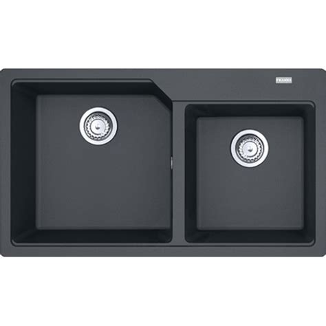 Franke Urban Granite Double Bowl Sink In Graphite